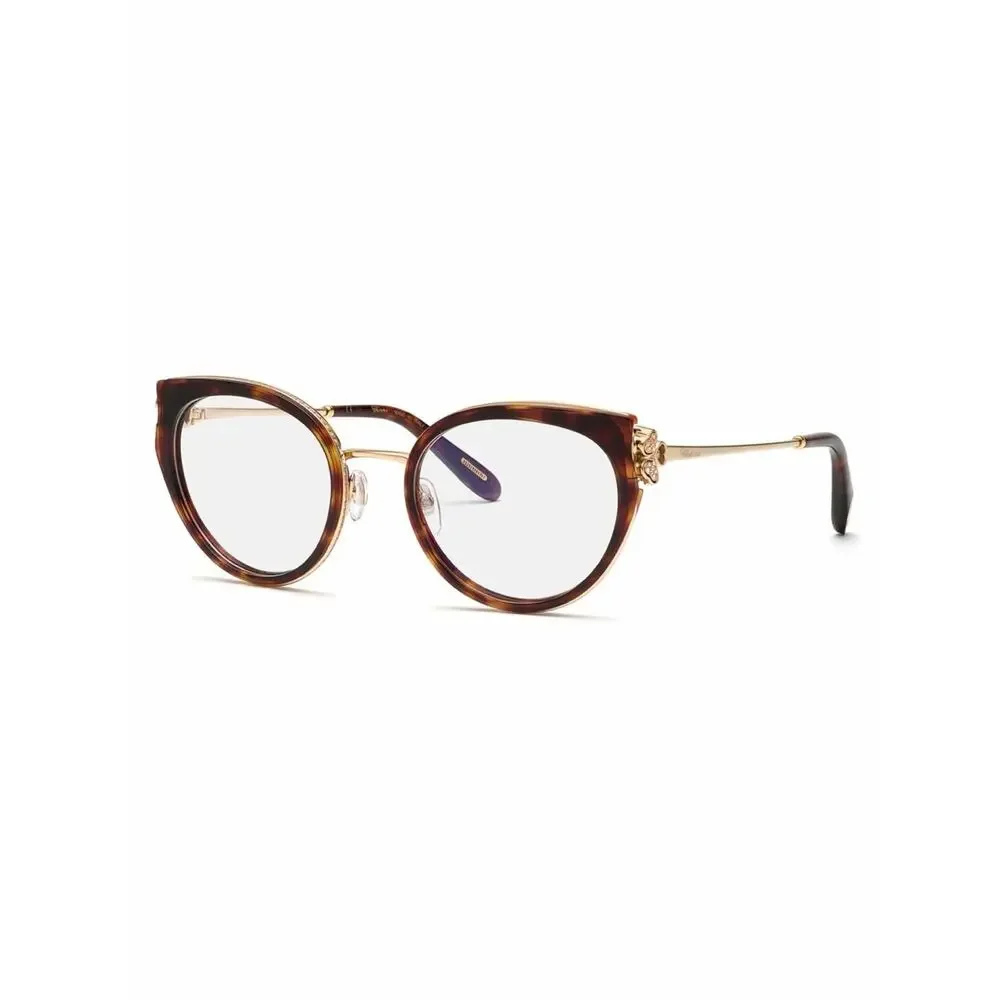 New Chopard VCH367S 0909 Cat Eye Shiny Havana Women Eyeglasses Authentic